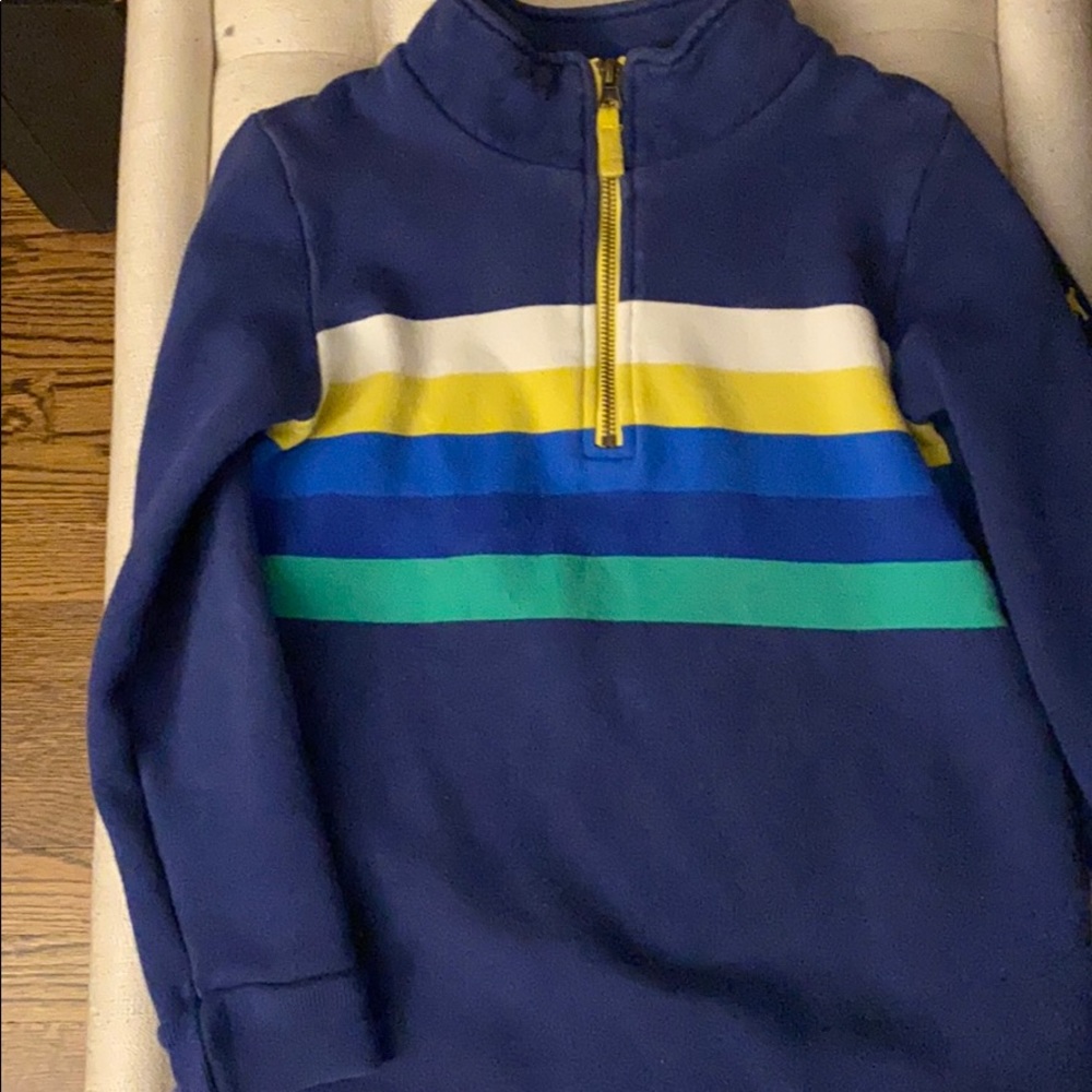 Mini Boden quarter zip sweatshirt size 7-8